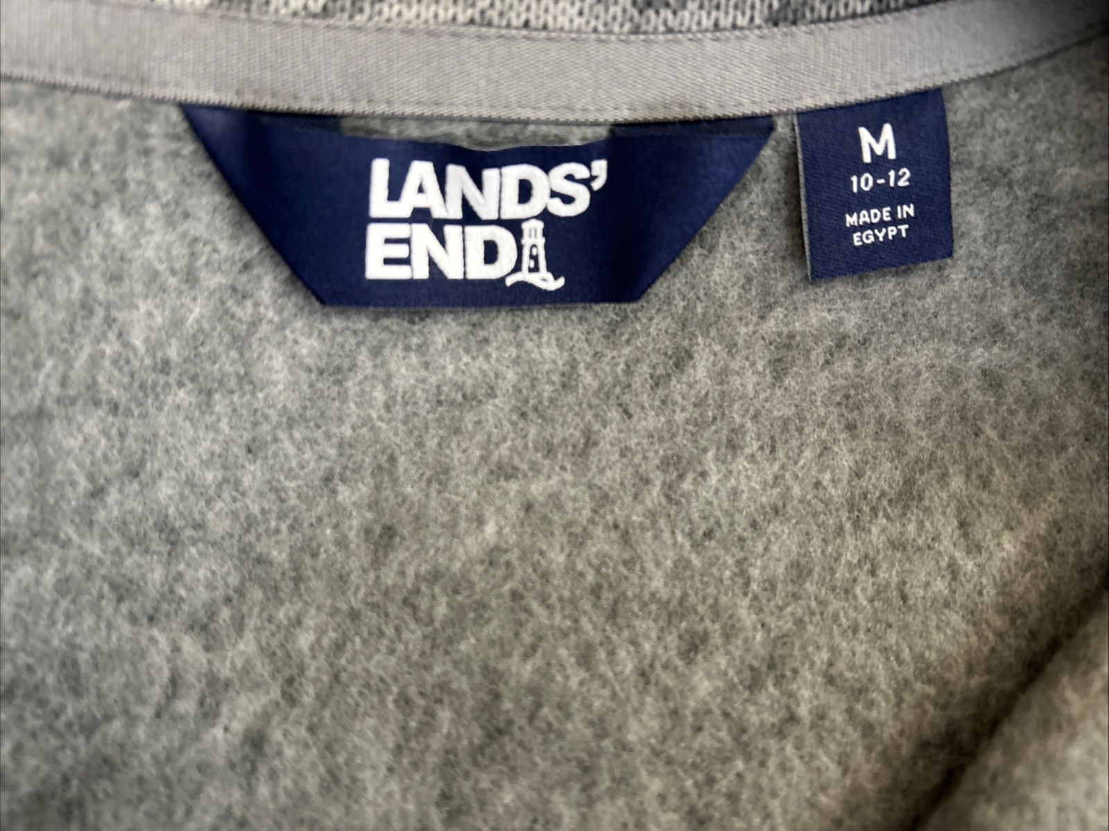 NEW In Pkg ! Lands’ End Woman’s Sweater /Fleece 1/4 Zip Pullover ~ Sz Med 10-12~
