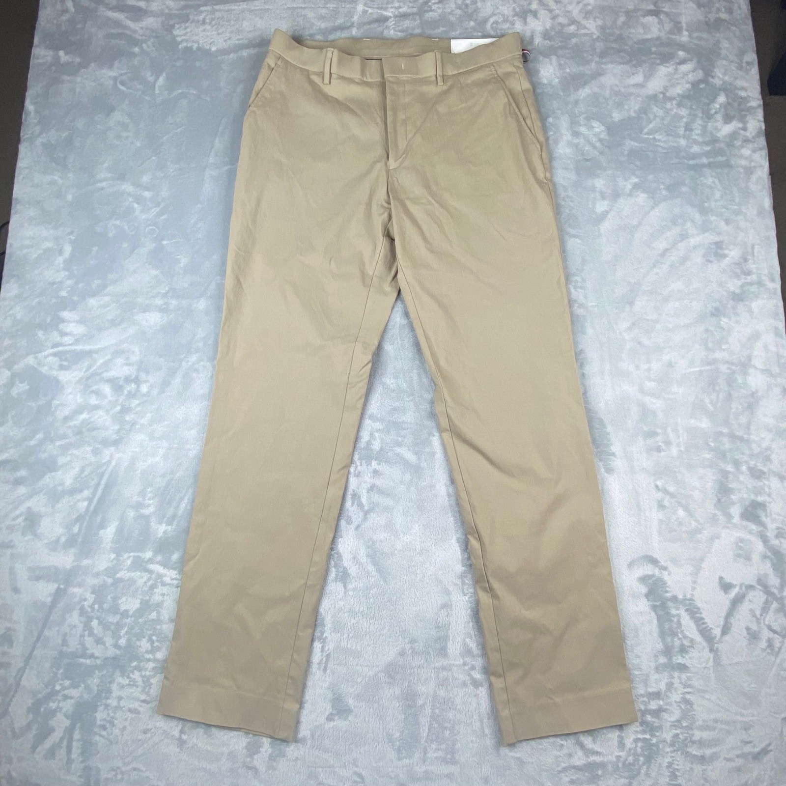 Tommy Hilfiger THFlex Tate Men Tan Stretch Chino Pants Casual Slacks 34×32 NEW