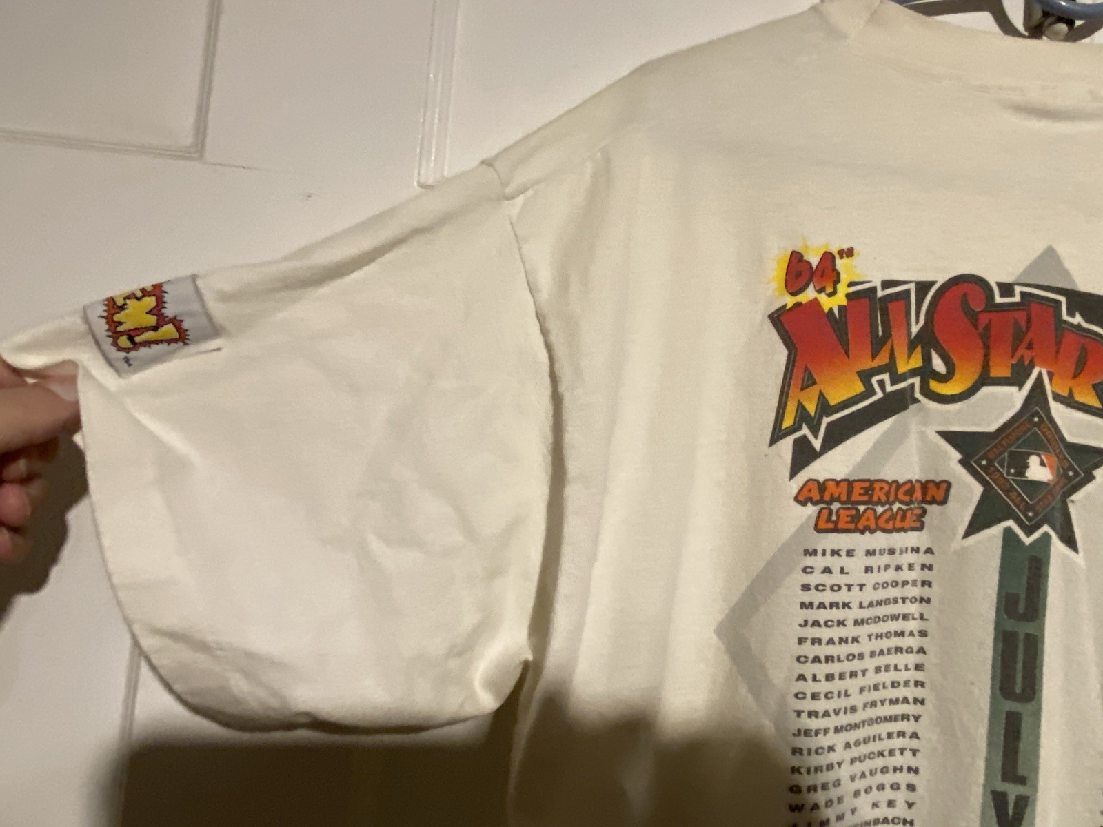 1993 MID SUMMER CLASSIC All Star Game T-Shirt — 90s MLB RARE VINTAGE — XL