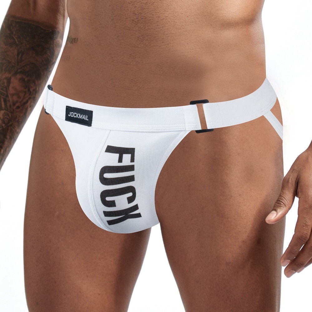 JOCKMAIL Men’s Sexy Jockstrap Underwear Buckle Cotton Backness Briefs Underpants