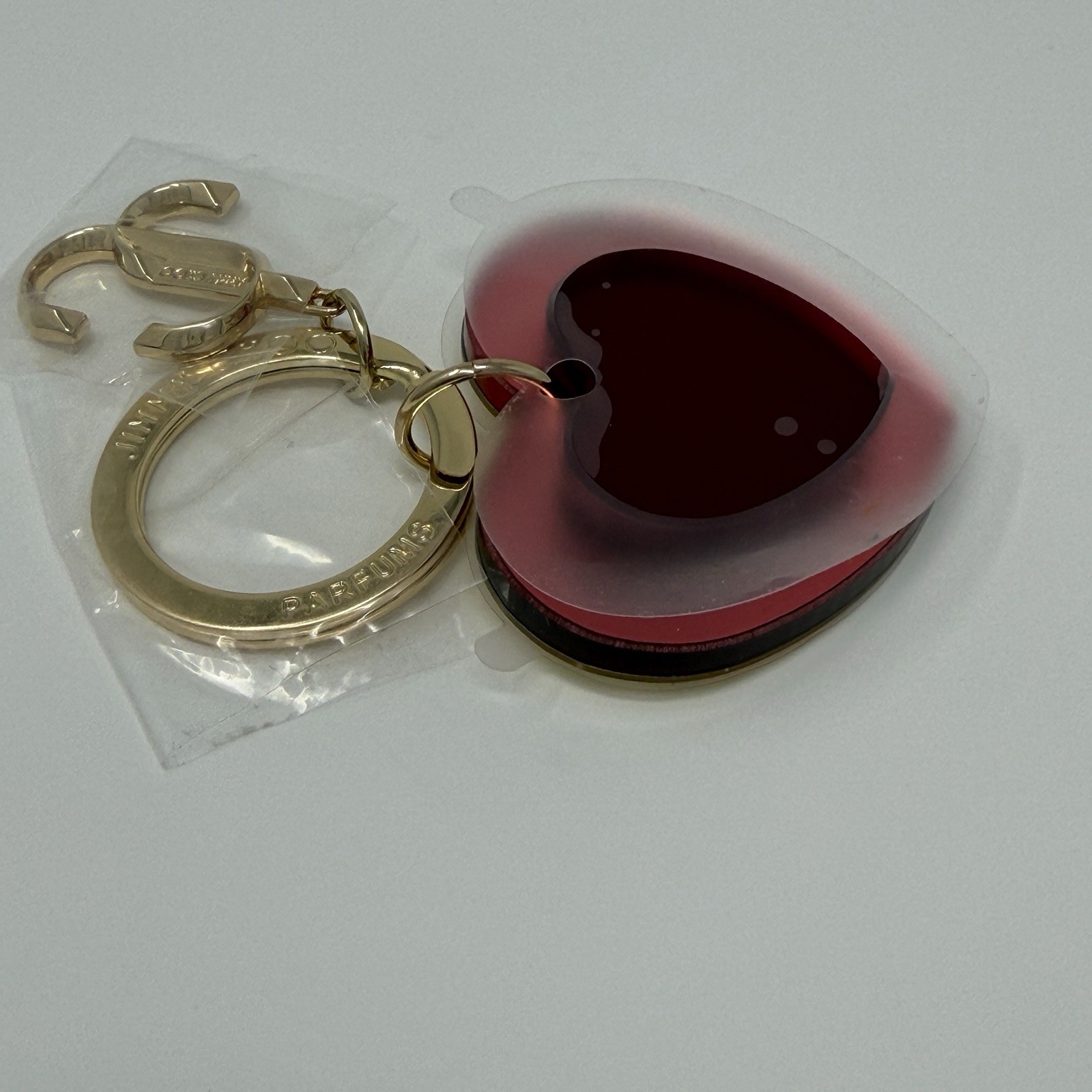 JIMMY CHOO PARFUMS WOMEN HEART CHARM KEYCHAIN / KEYRINGS (**)