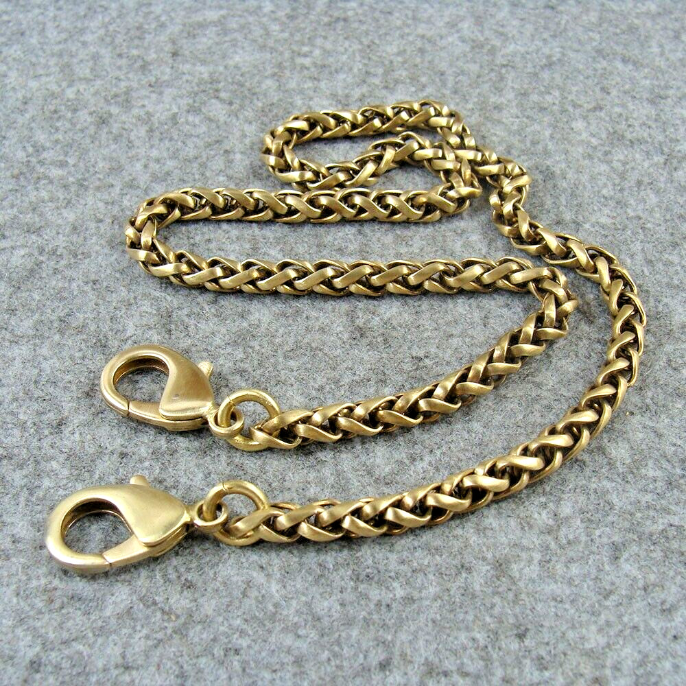 Solid Brass Bag Wallet Chain Fob Pants Jeans Chain Key Chain – 20 INCHES