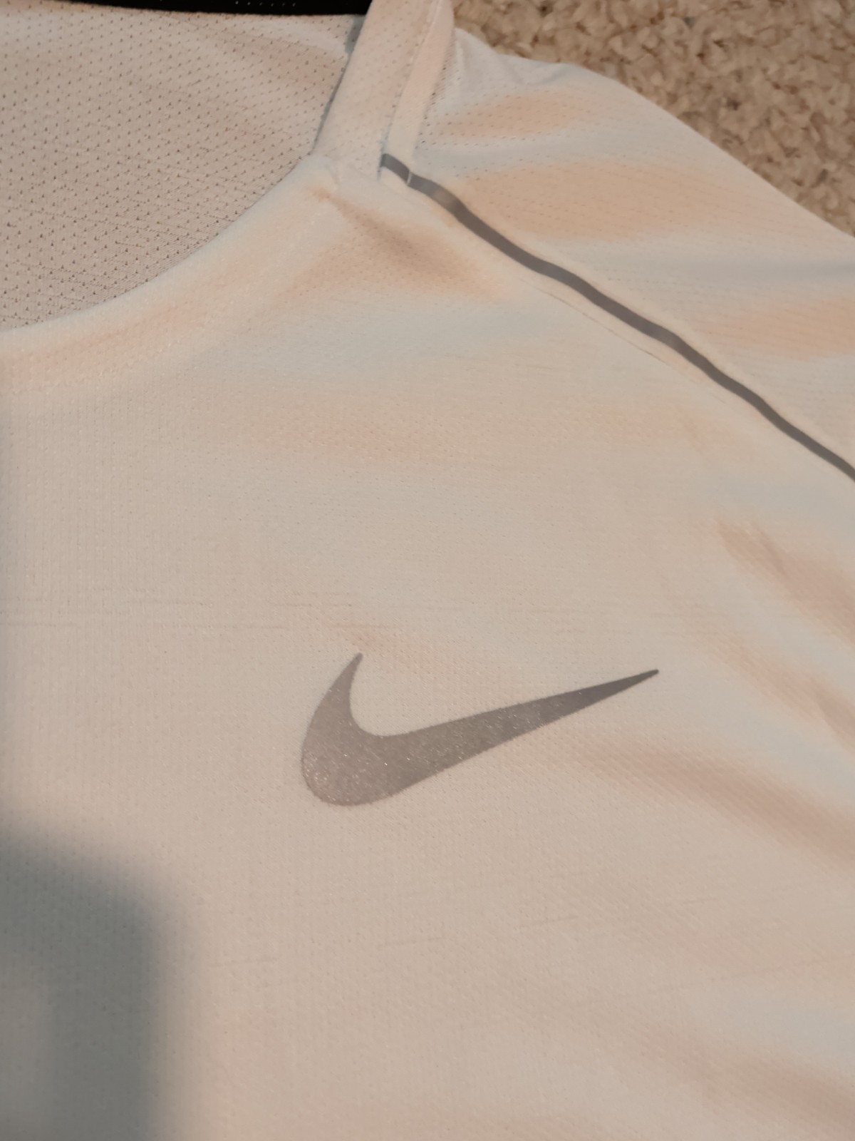 Nike Dri-Fit Men’s Running Shirt White XL NWOT