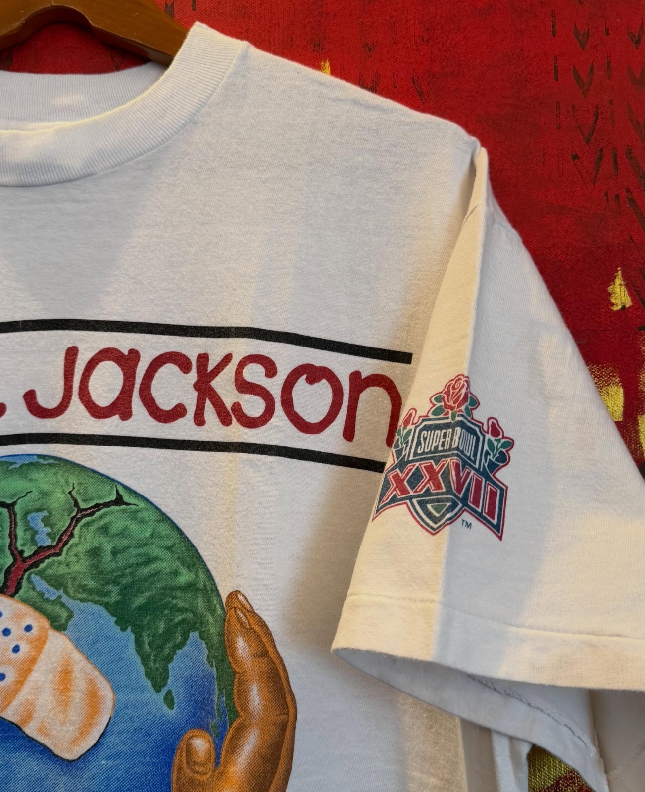 Vintage Michael Tee for his 1993 Superbowl Performance Reprint S-5XL