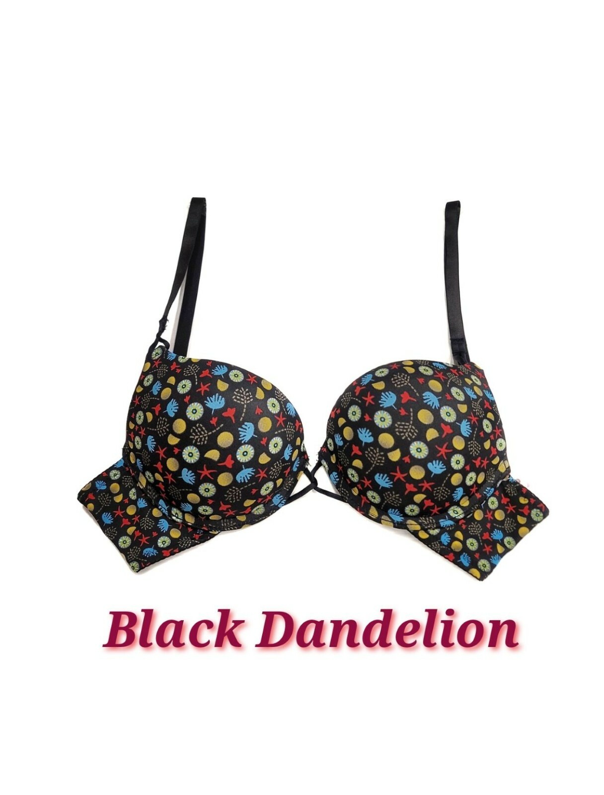 Add 2Cup Sizes Extreme Ultimate Lift Padded Cross Front Floral Print Push Up Bra