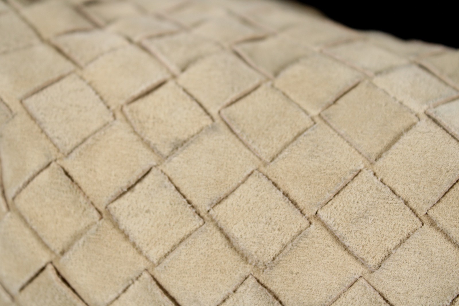 BOTTEGA VENETA Sand Beige Intrecciato Suede Medium JODIE Hobo Shoulder Bag