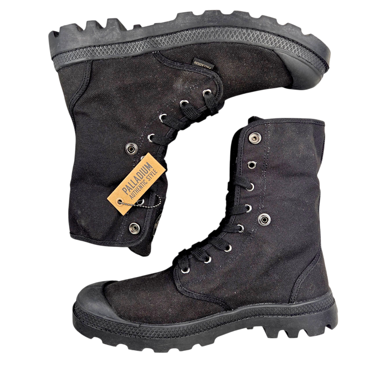 Palladium Baggy Men’s Turn-down 02353-060-M Black/Black Canvas Combat Boots