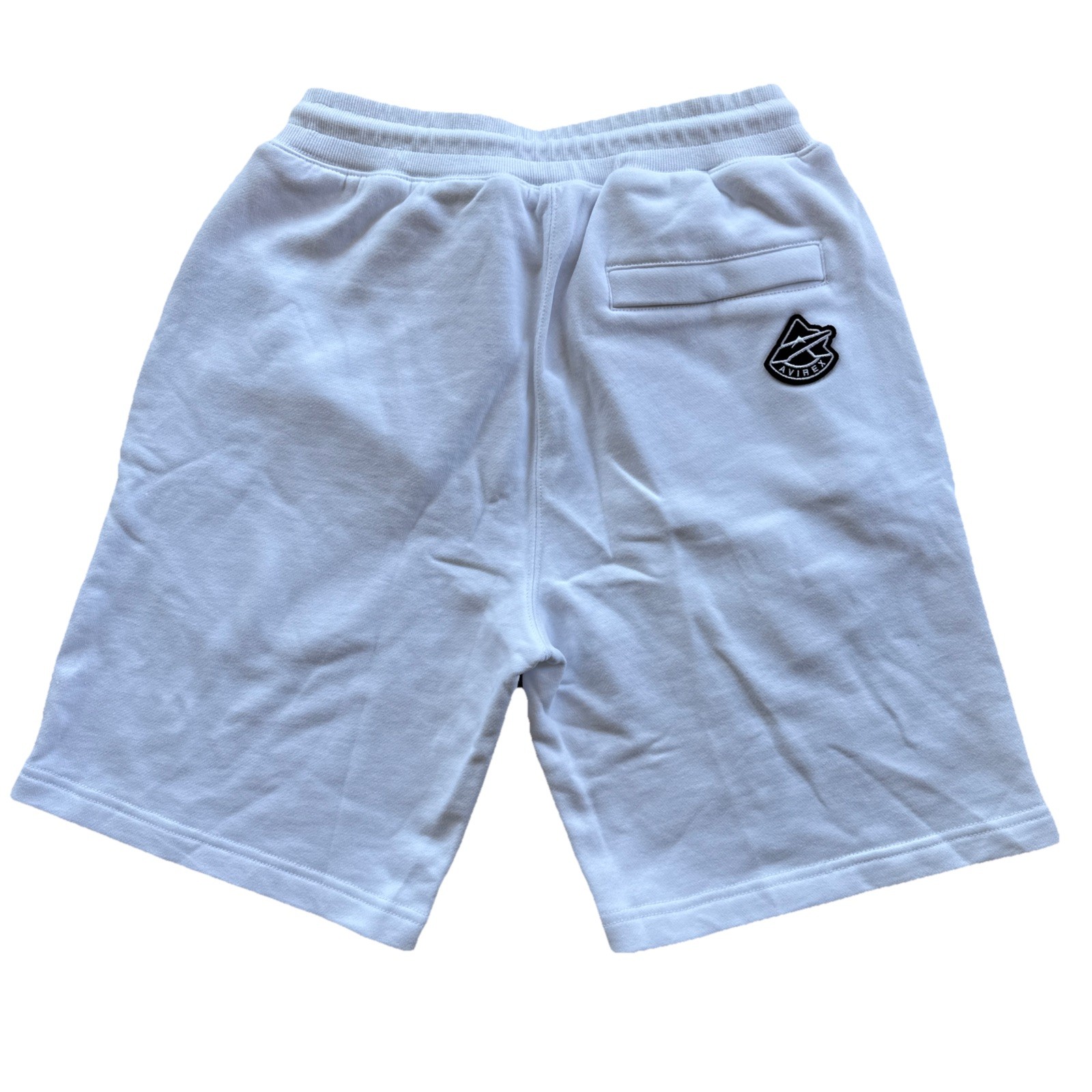 Avirex White /Blanc 100% Cotton Size Small Embroidered Shorts MSRP:$168/-New