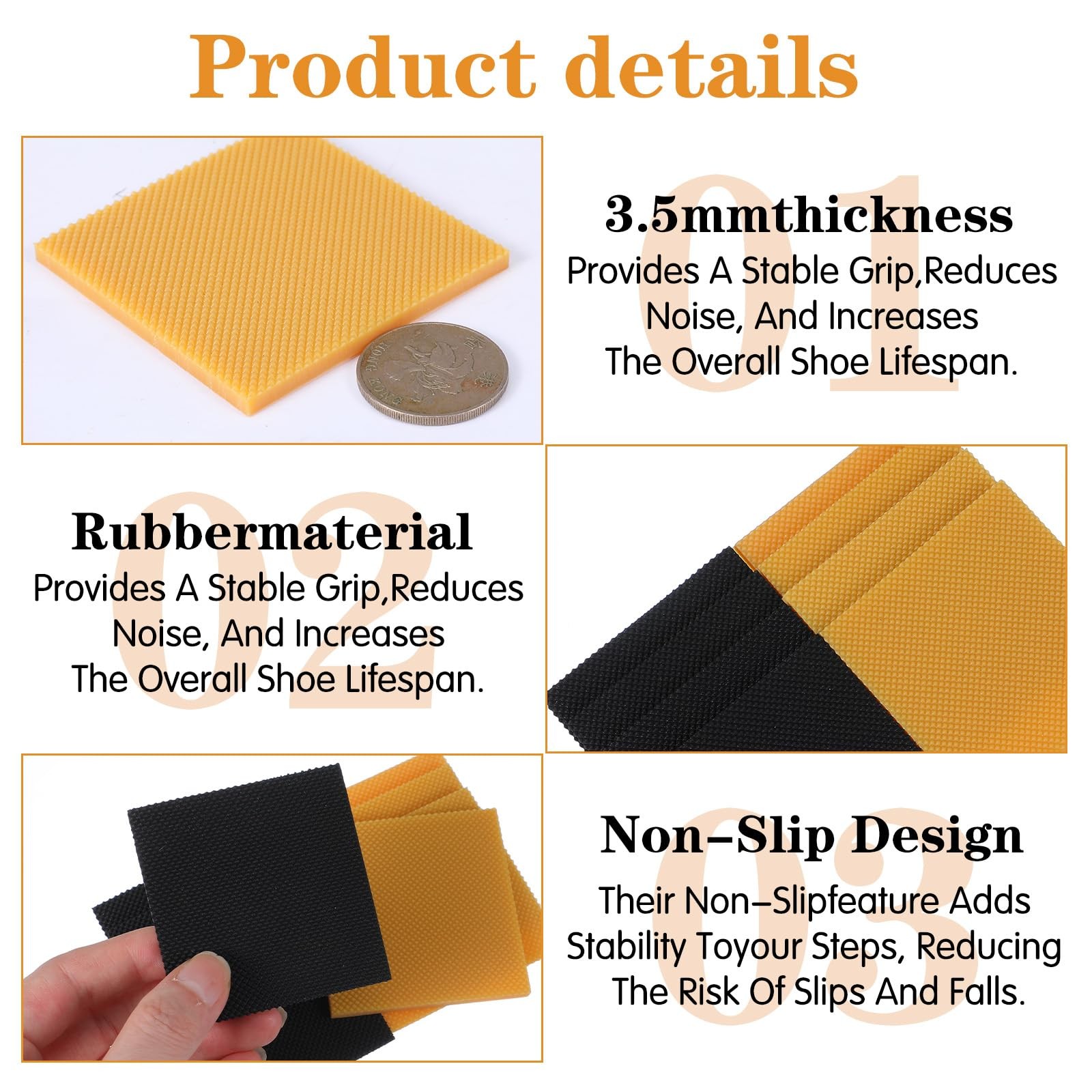 Ymapinc 8PCS High 6cm x x 0.4cm (2.36in x 2.36in x 0.16in), Multicolor