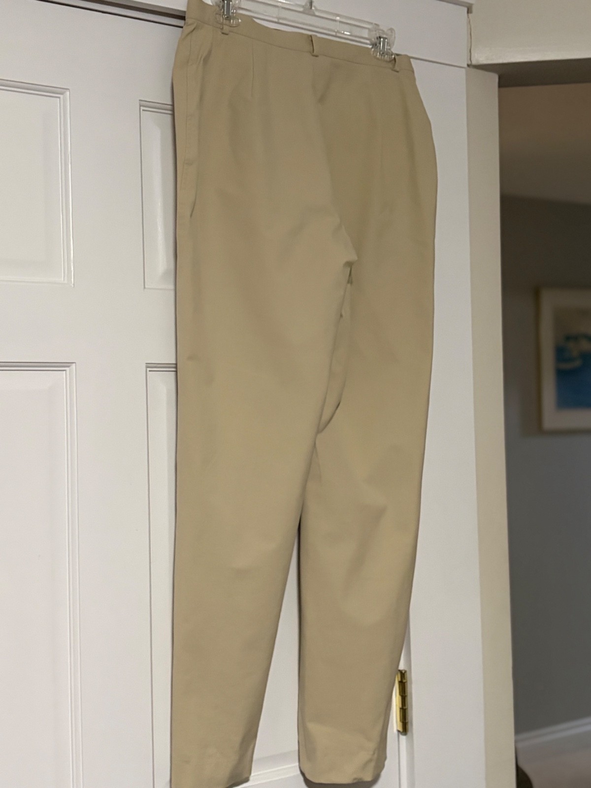 Lafayette 148 New York Beige Cotton/Spandex Pants Size 10 – EUC