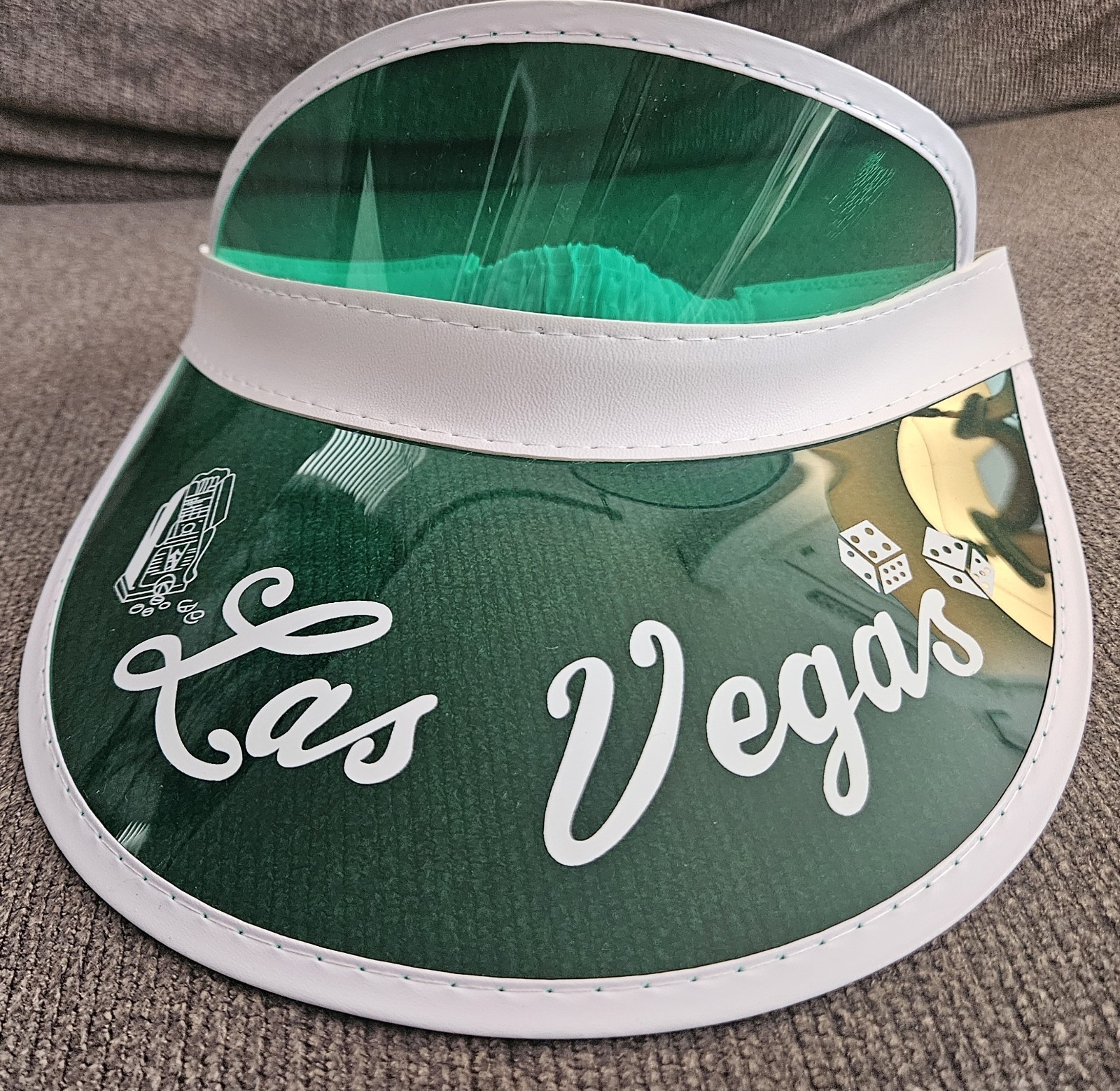 FEAR LOATHING LAS VEGAS POKER VISOR GONZO Hunter S Thompson Green Dealer RARE!🃏