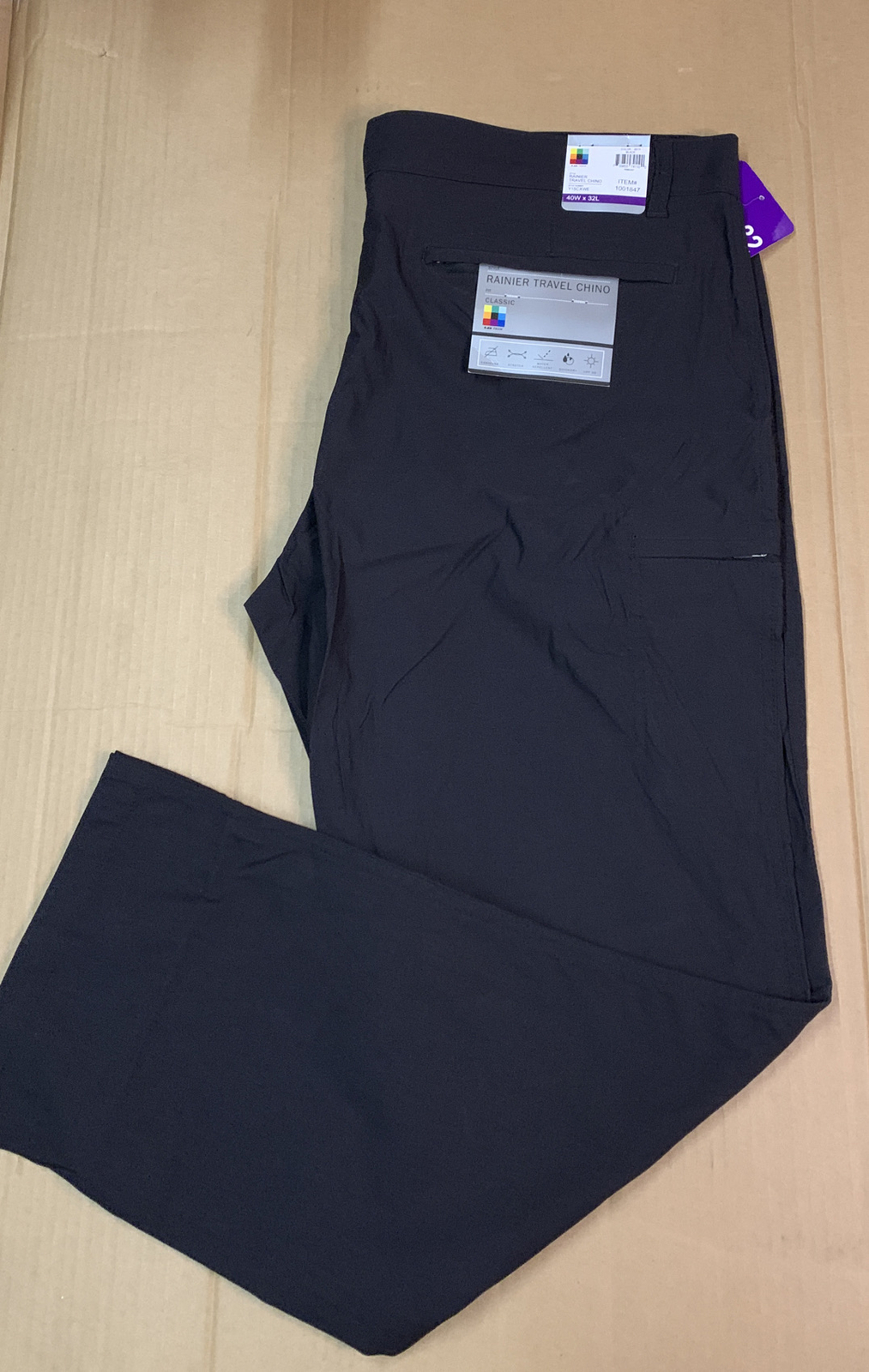 UB Tech Men’s Rainier Lightweight Comfort Travel Chino Pants 40 42 44 x 30 32