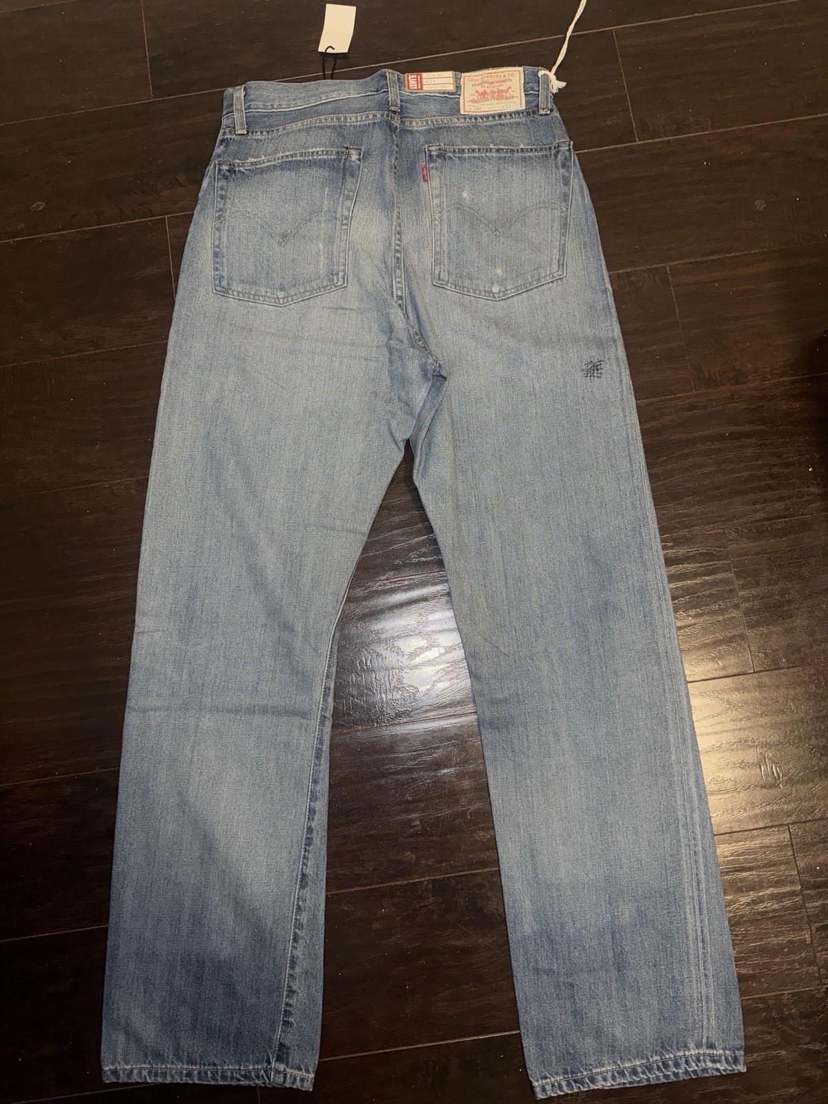 Levi’s Vintage Clothing Men’s 701 Blue Denim Jeans 33×30