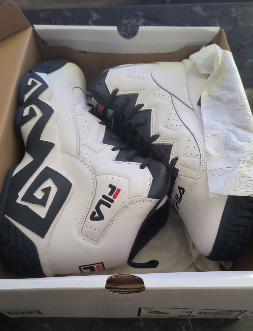 ​FILA MB Jamal Mashburn Men’s Size 12 White/Fila Navy/Fila Red