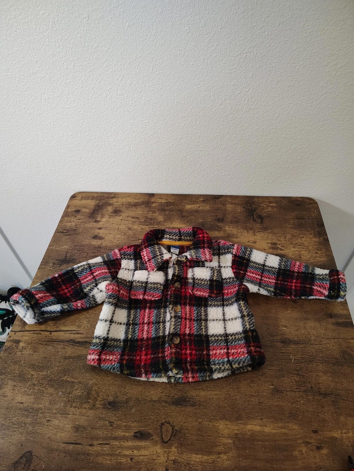 Unisex Old Navy Baby Coat Plaid 12 to 18 mo mo