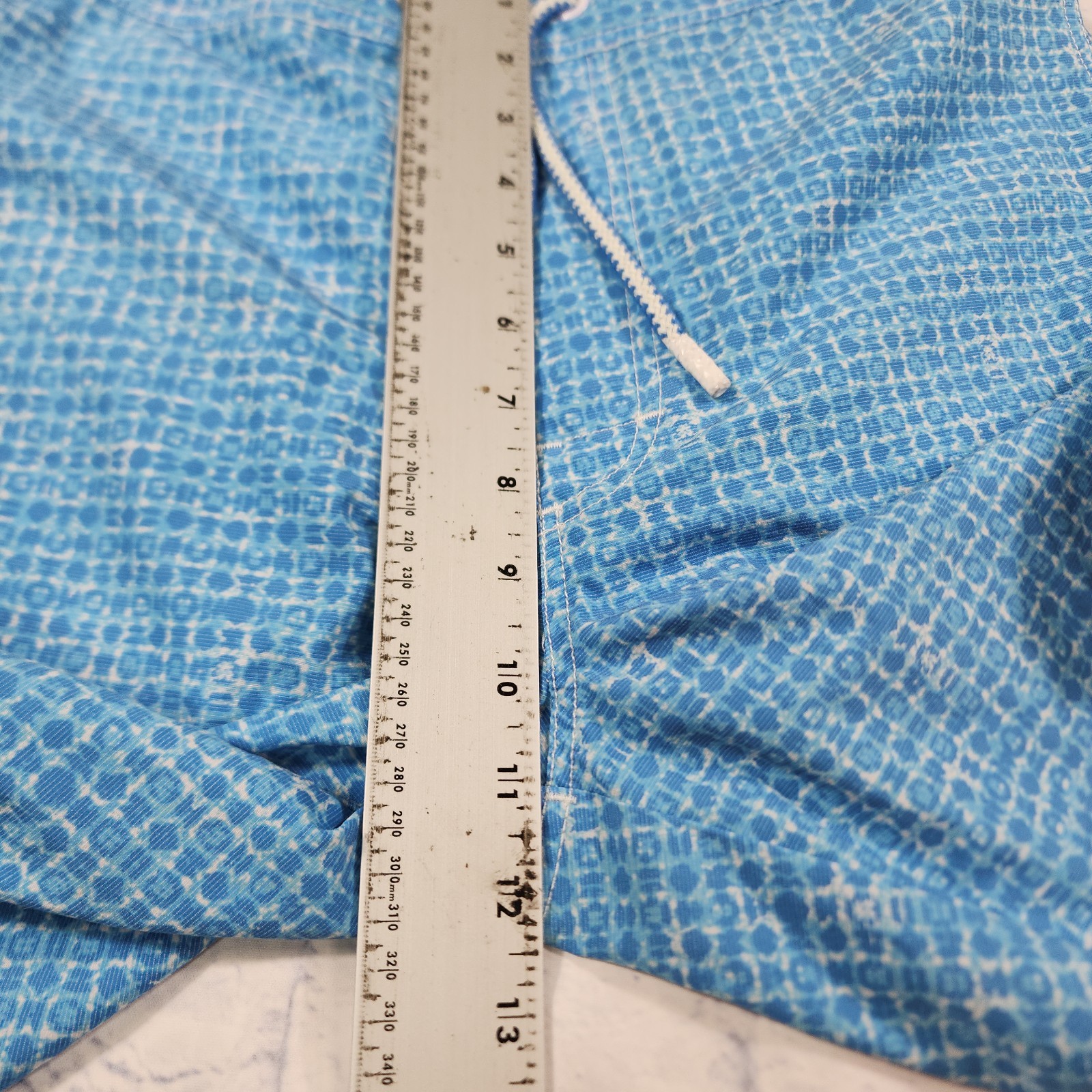 Johnnie O MENS SIZE S Mallon Swim Surf Shorts Fully Lined Laguna Blue