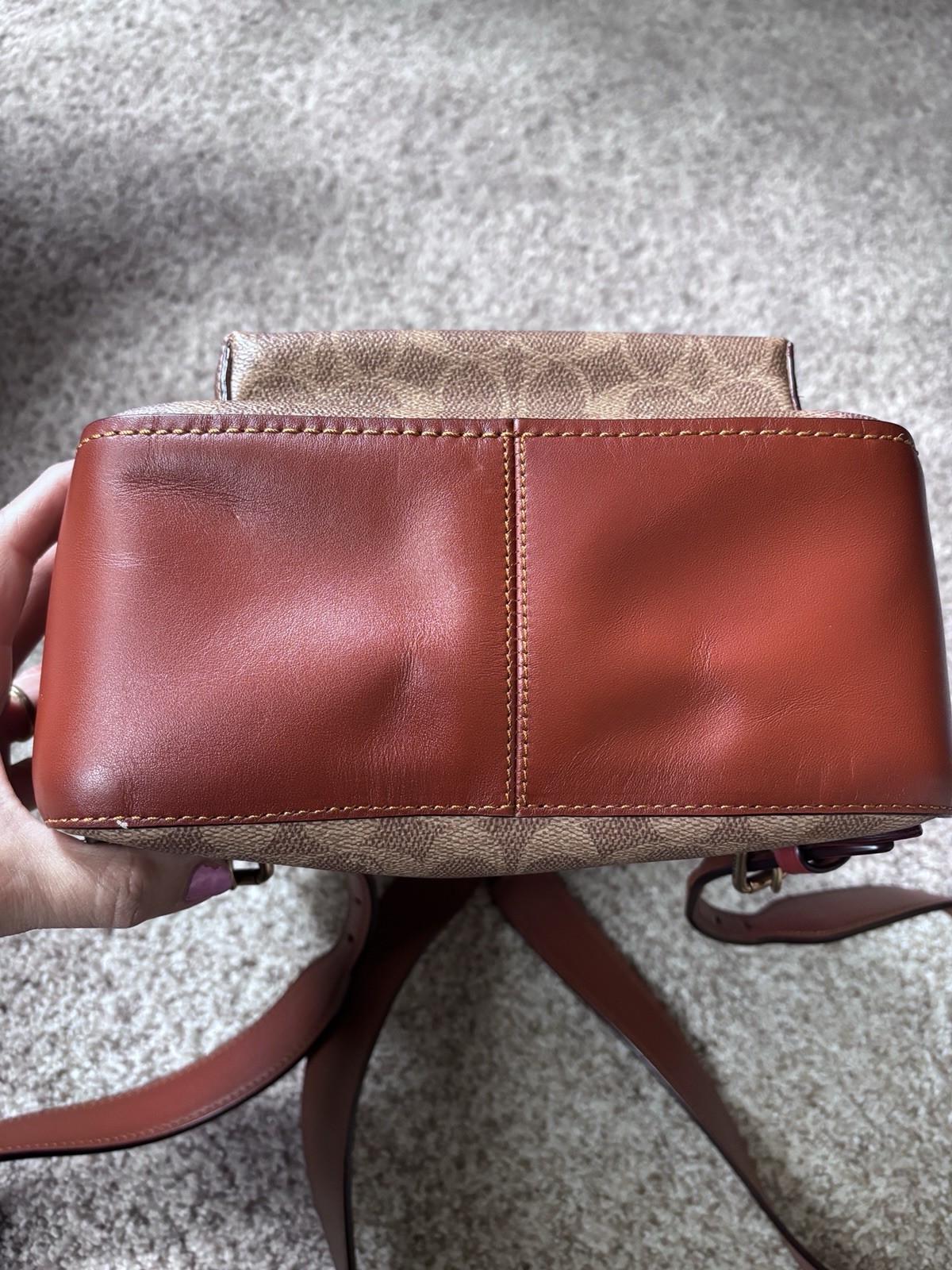 Coach Campus Backpack 23 In Signature Coated Canvas& Refined Calf Leather