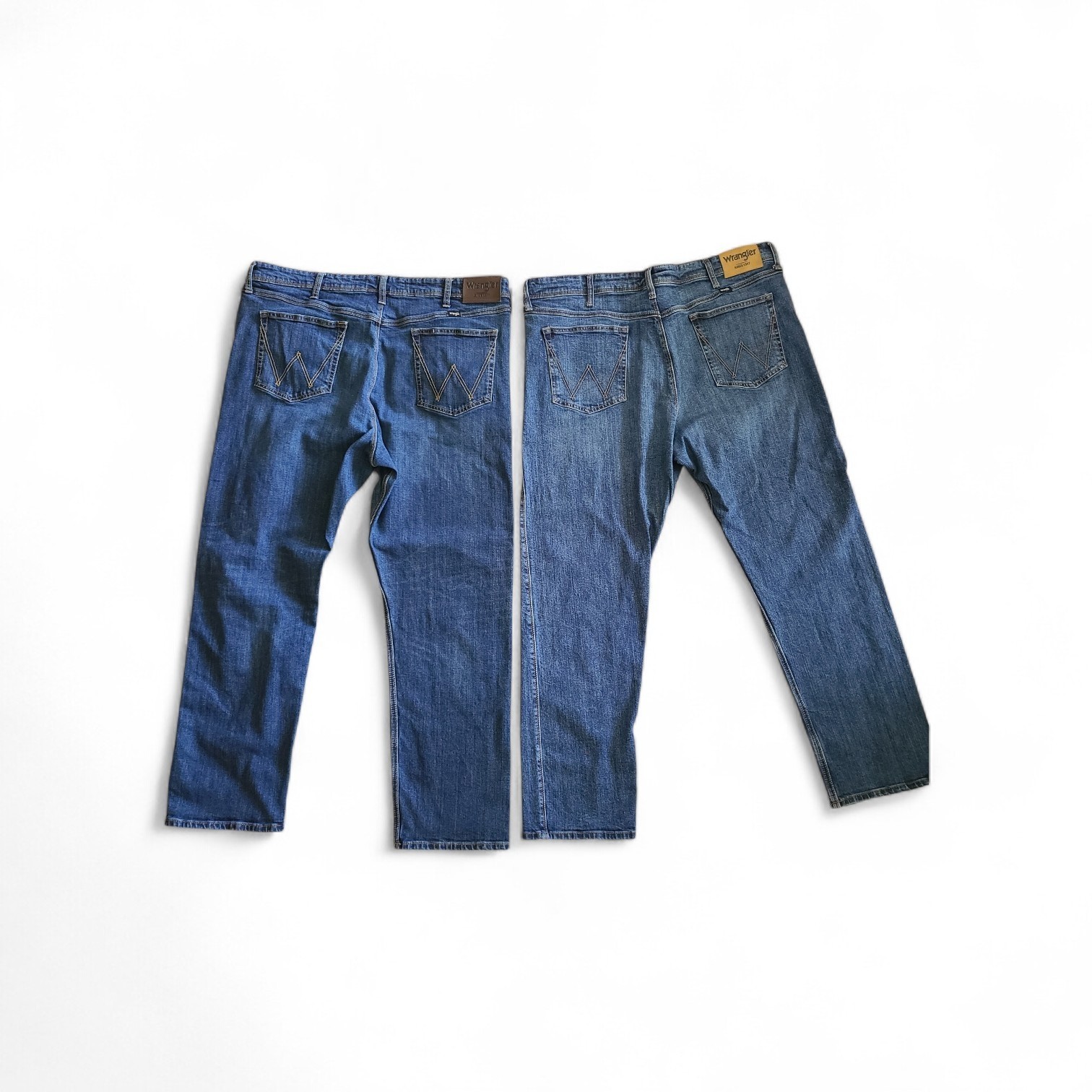 2 Wrangler 1796601 Regular Fit Men’s Jeans 40X29 98% Cotton 2% Elastane