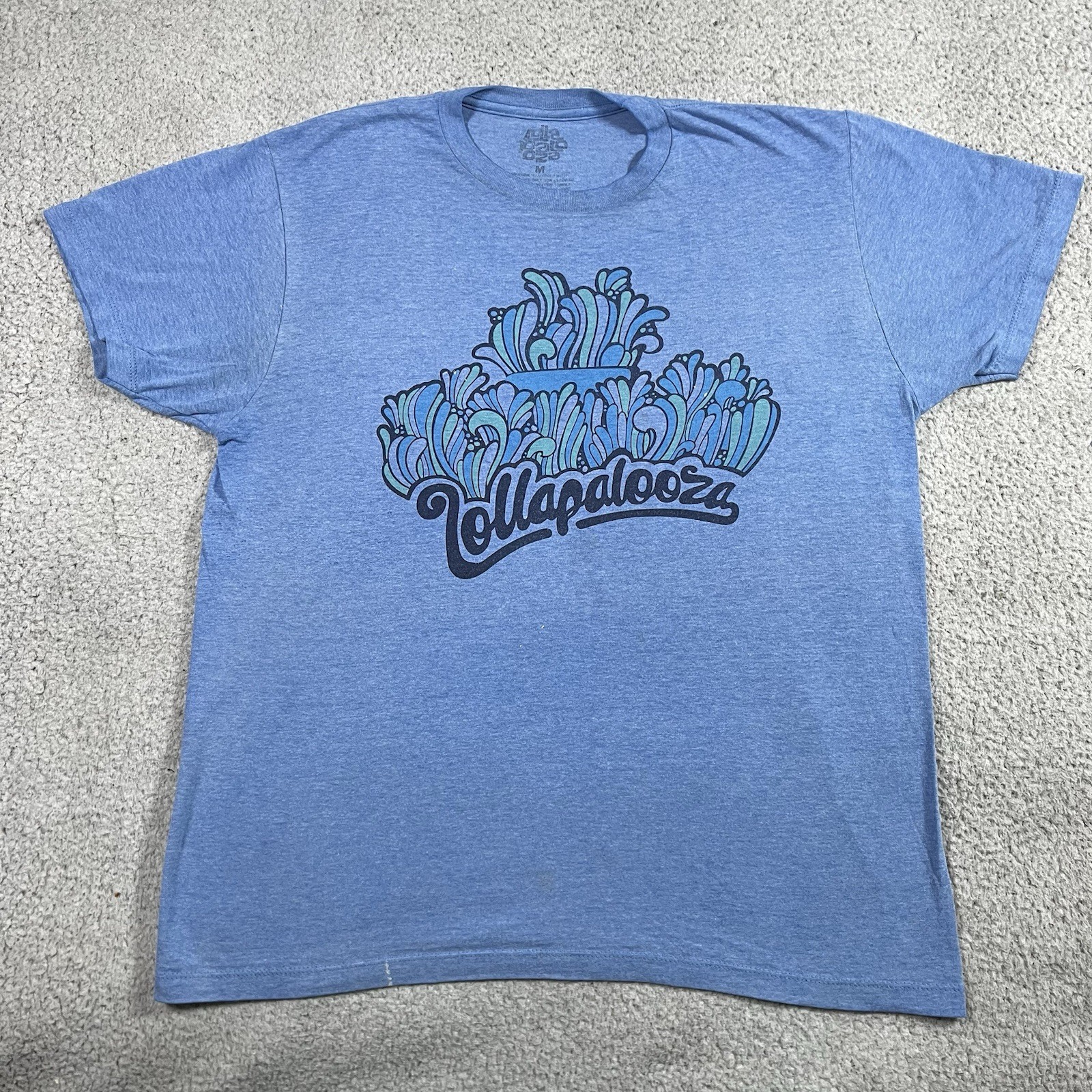 Lollapalooza Shirt Mens M Band Music 2016 Chicago 25th Anniversary Concert Fest