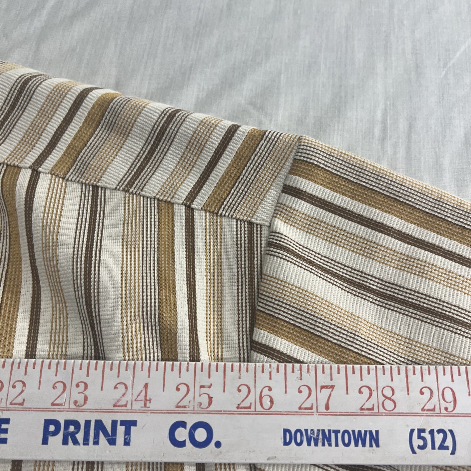 Dr Social Club Men’s 5X Casual Button Up Shirt Brown Striped Poly/spandex Blend