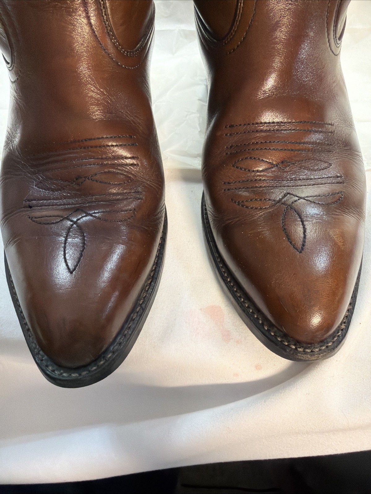 Vintage Red Wing Pecos 9801-1 Western Boots Leather Made In USA Size 8.5 D