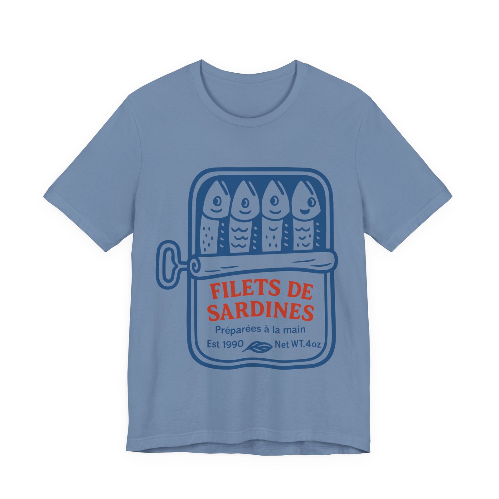 Retro Sardines Graphic Shirt, Humorous Seafood Tee, Unisex T-Shirt, XS-3XL