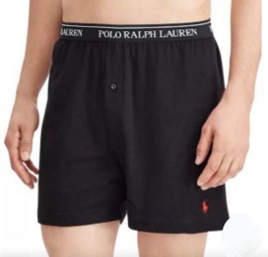 3 RALPH LAUREN POLO WHITE BLACK OR GRAY COTTON KNIT BOXER SHORTS SIZES: S M L XL