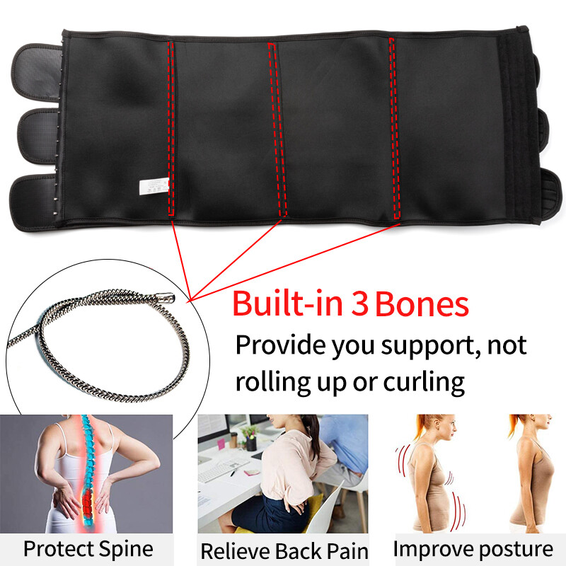 Women Waist Trainer Cincher Trimmer Belt Sauna Sweat Weight Loss Body Shaper Hot