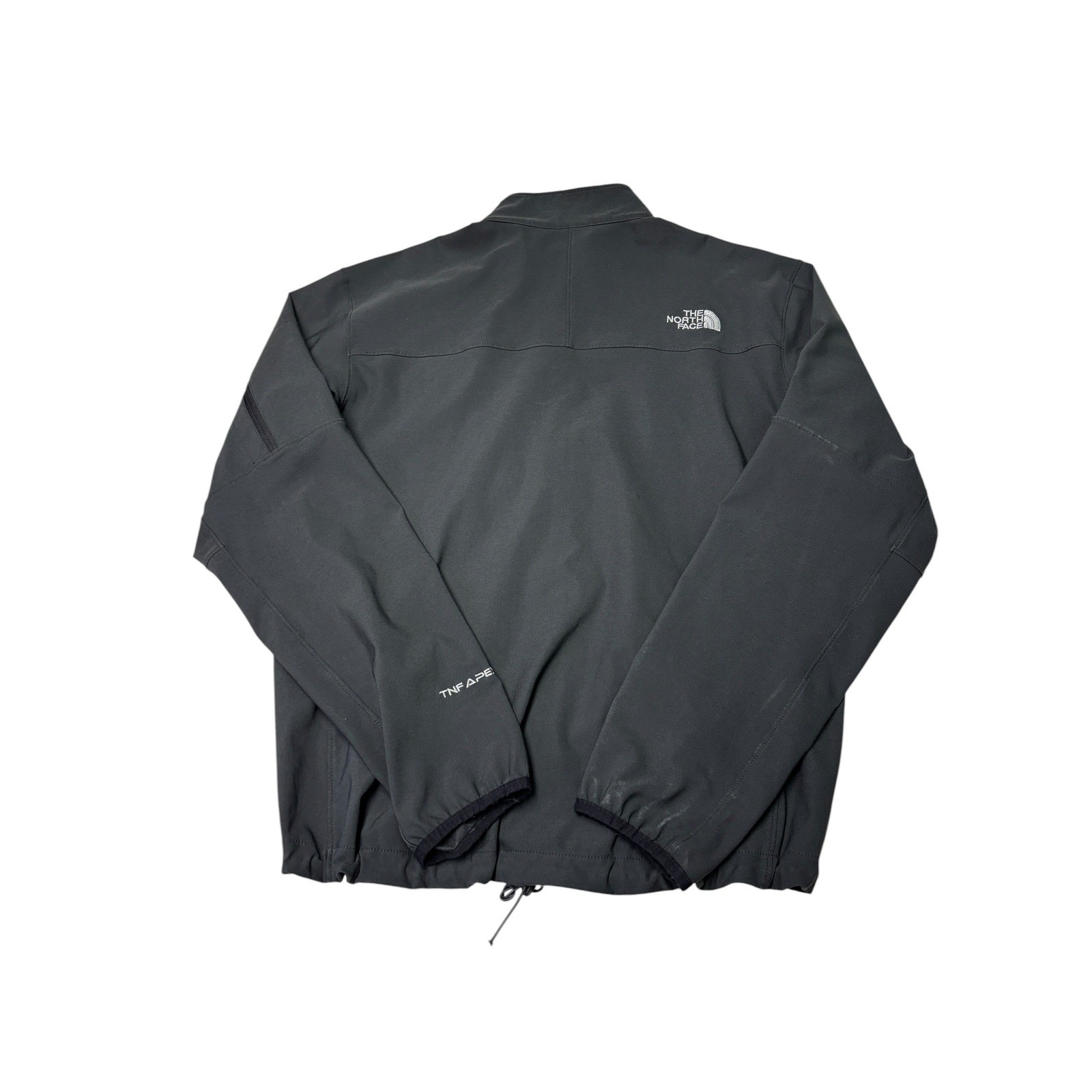 The North Face TNF Apex Softshell Jacket Mens Medium Black Full Zip Performance