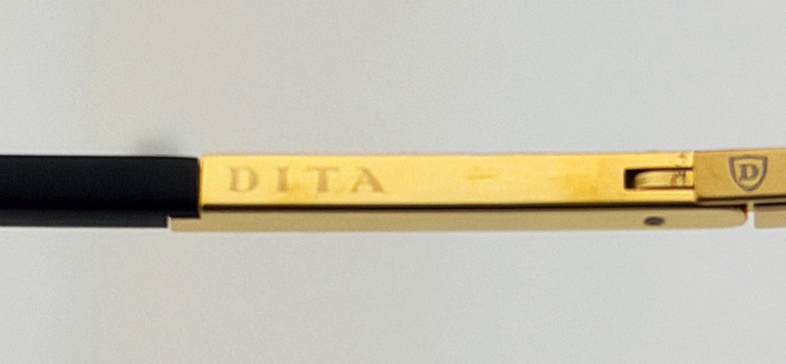 DITA Mach-Five Sunglasses Black Gold Gray Gradient 64mm DRX-2087-A-BLK-GLD NEW
