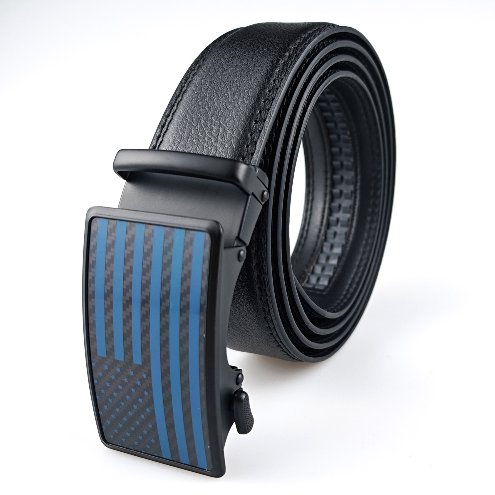 American Flag Belt for Men Black Nylon Ratchet Belts 4th of July Patriotic Decor