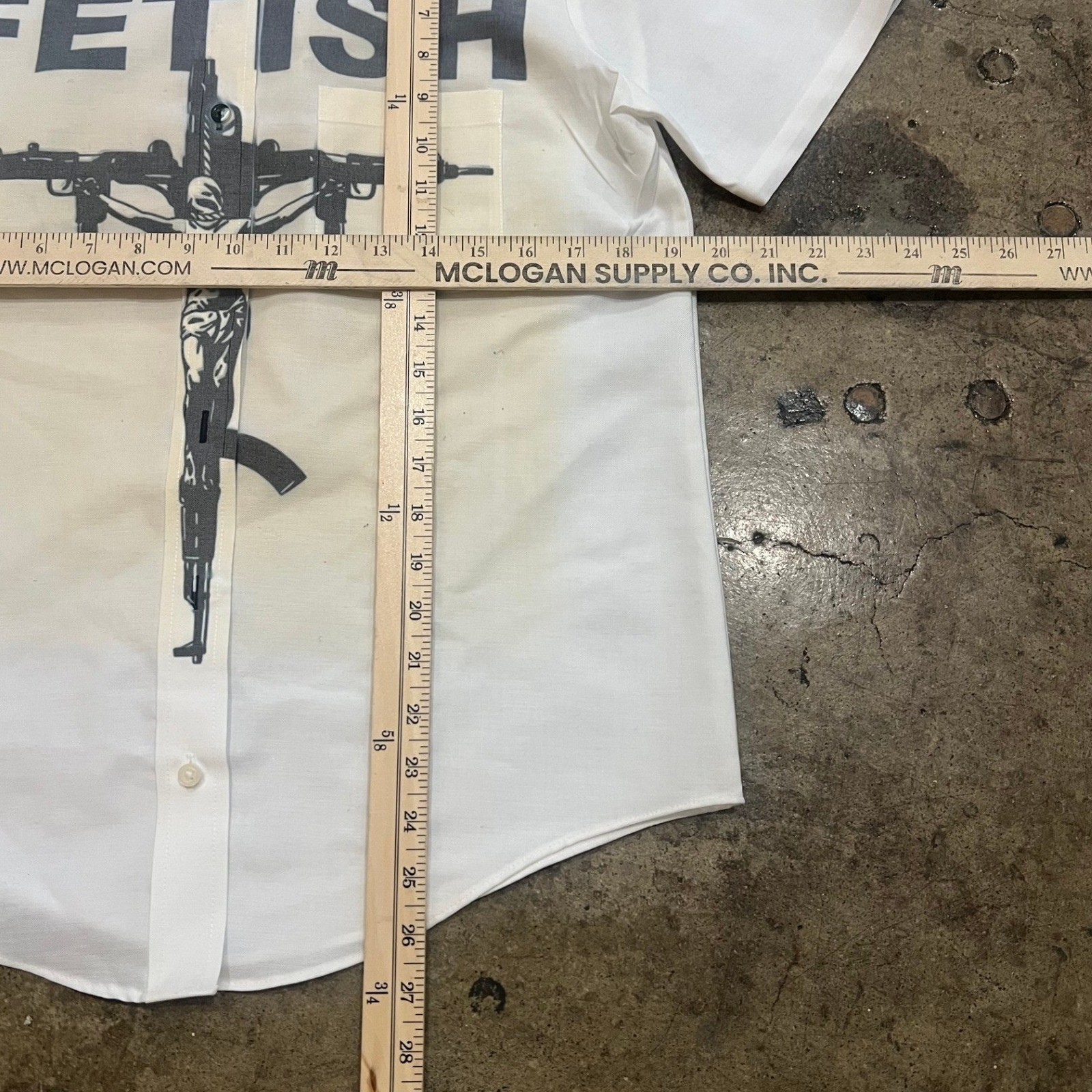White Short Sleeve Button Down Shirt fetish