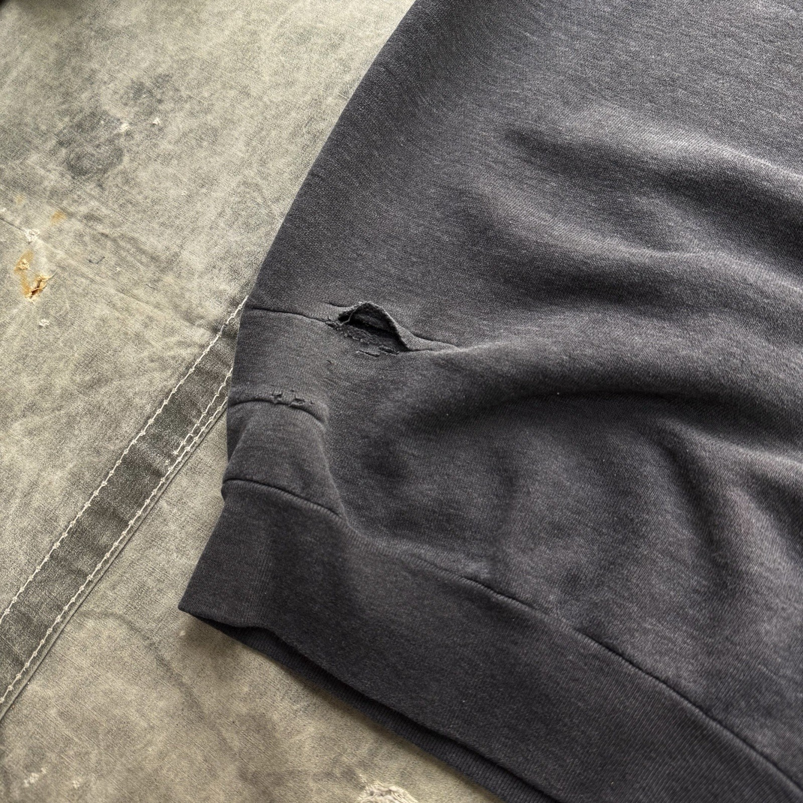 Vintage 80s “Levi’s” Levi Strauss Grunge Sweatshirt, S/M, 20.75×26
