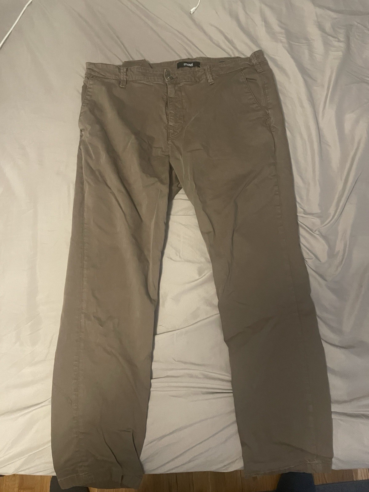 Mavi Mens Brown Classic Chino Pants, 38W 32L