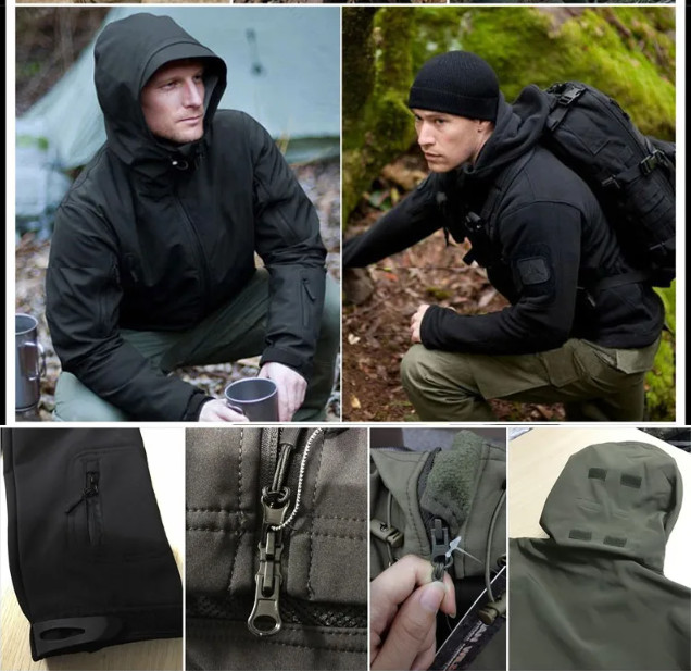 Men’s Waterproof Ski Jacket Winter Warm Jackets Snow Thermal Fleece Work Coat US