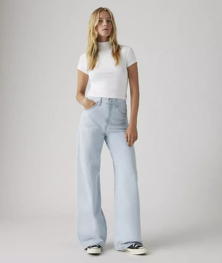 LEVI’S Cinch Baggy Lightweight Women’s Jeans Never Going To Change – Light Wash
