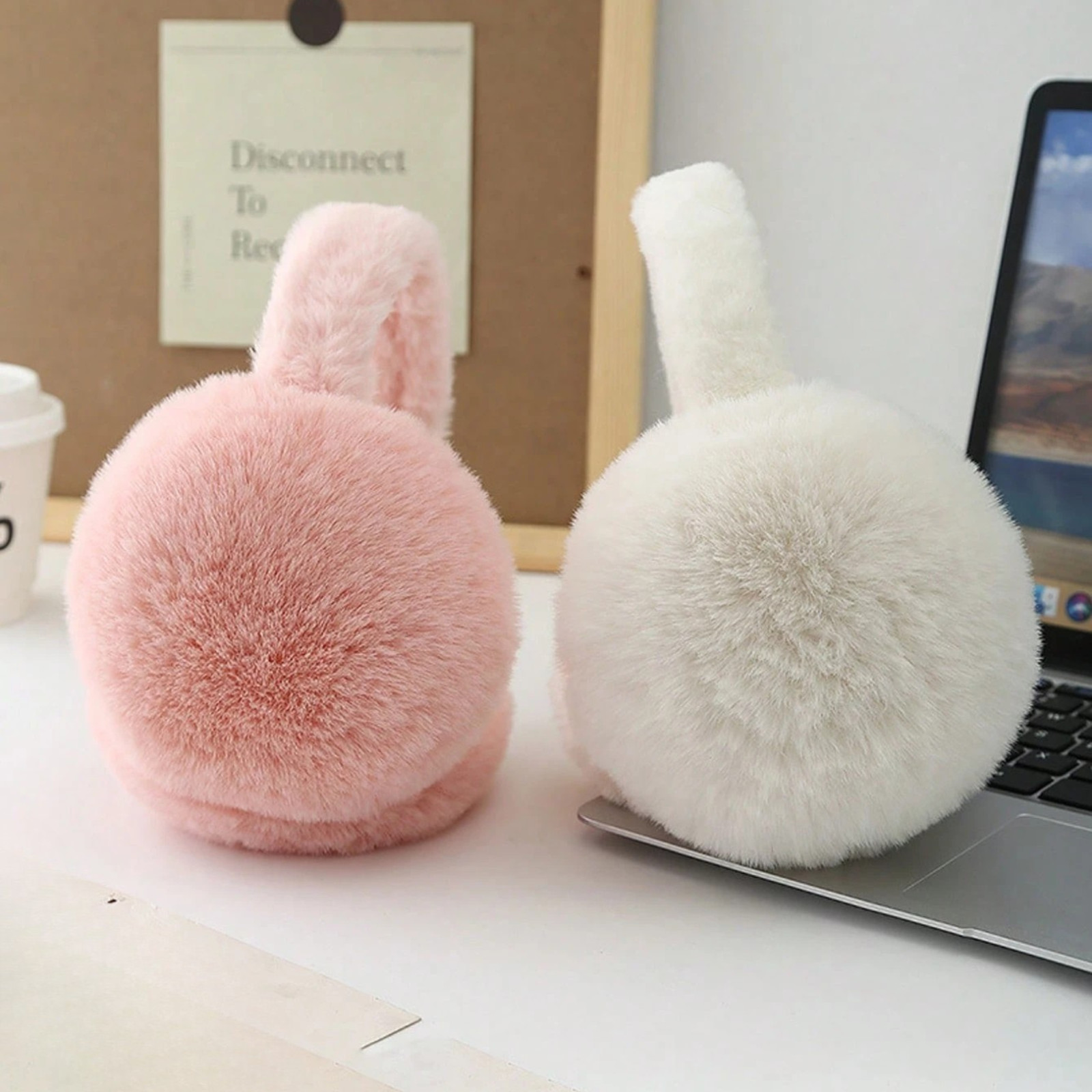 Winter Earmuffs – Soft Plush Ear Warmer Foldable Ear Muffs Winter Accessories