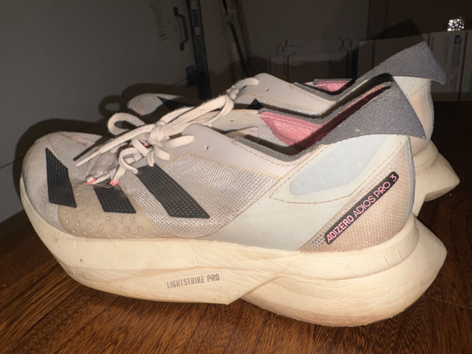 Size 10 – adidas Adizero Adios Pro 3 Low White Night Metallic
