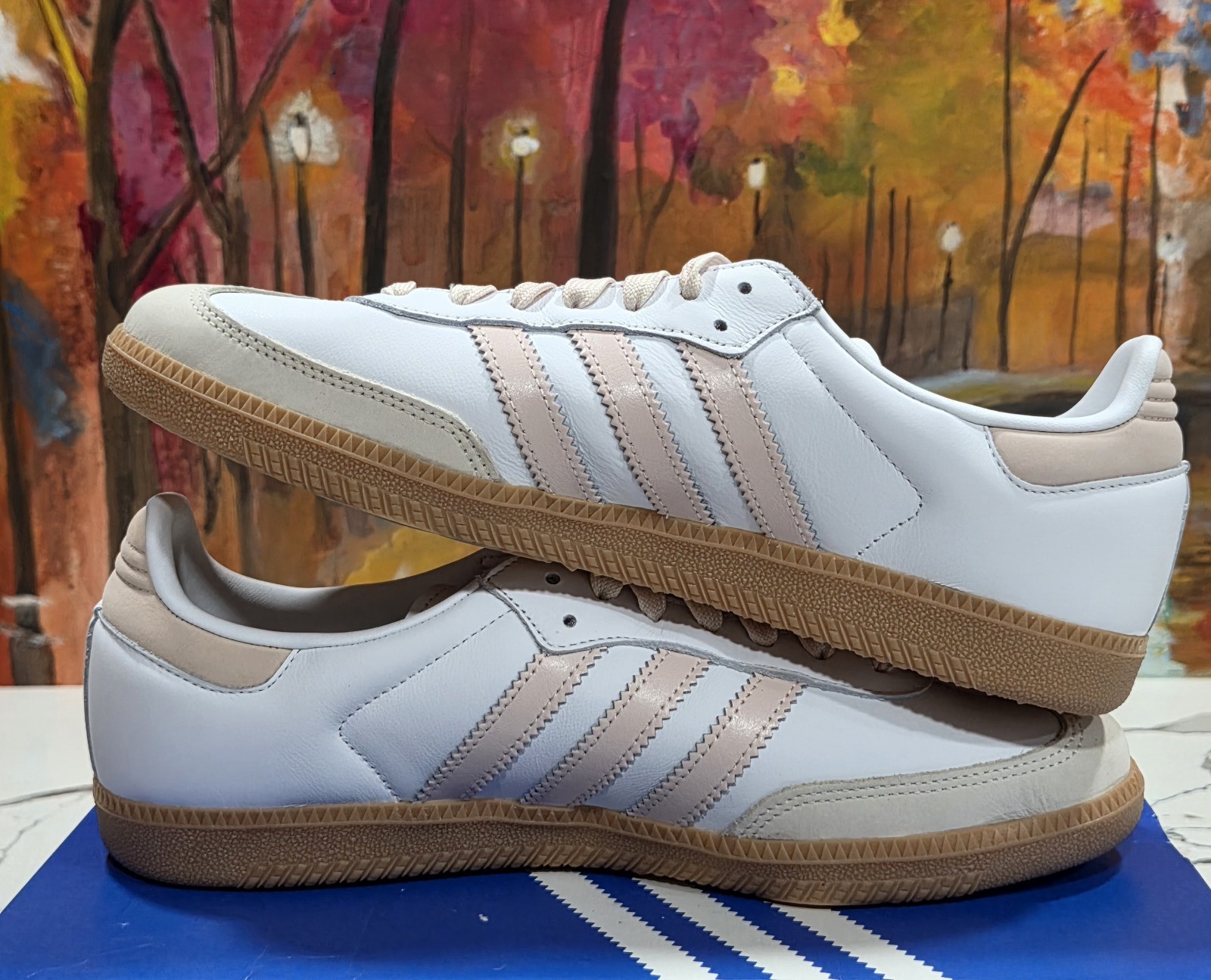Adidas Samba OG W White Wonder Quartz Size 11 Women’s JS1351 Casual Sneakers