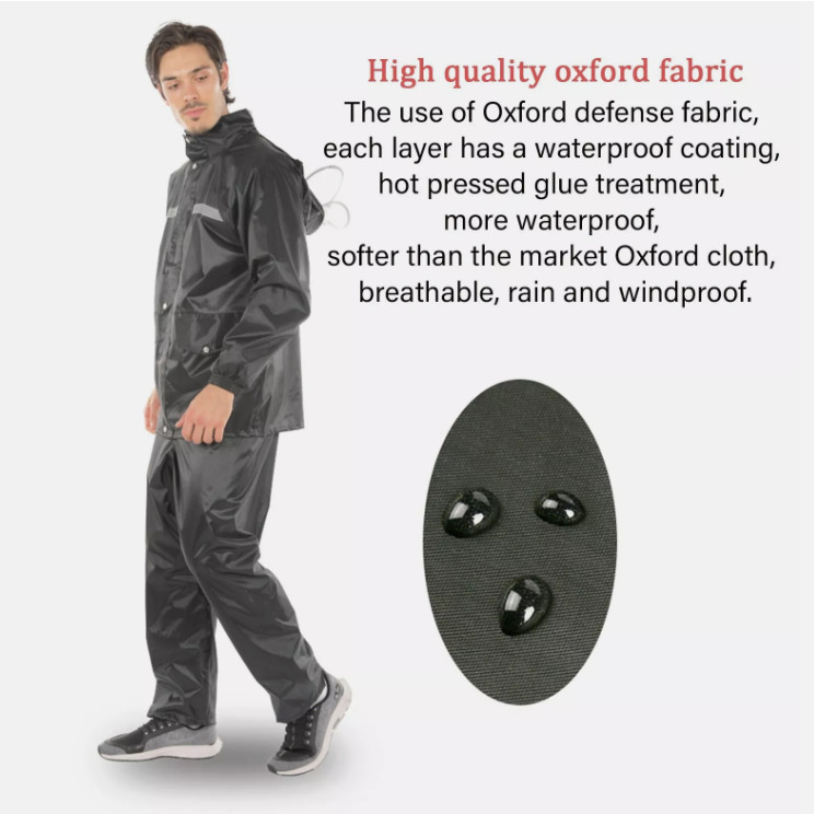 Waterproof Rain Suits Heavy Duty Raincoat Fishing Rain Gear Jacket & Pants Men