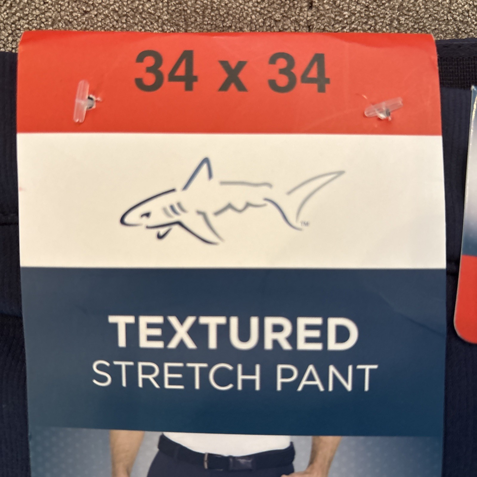 Greg Norman Shark Men’s Golf Pants 2-Pack Stretch in Navy & Gray (NWT)