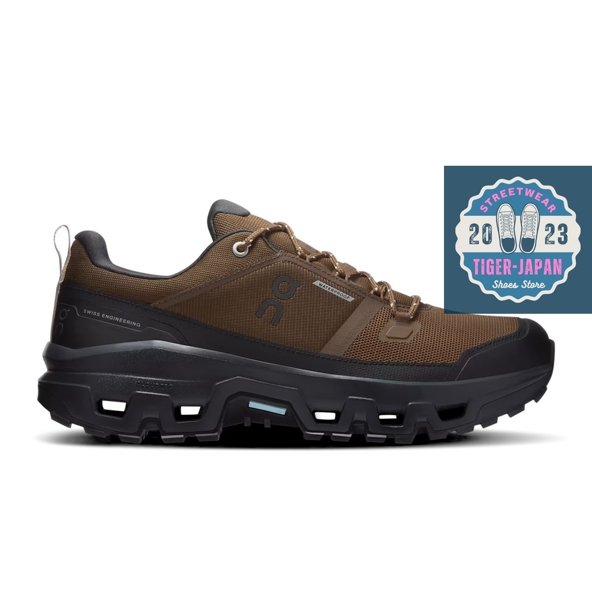 On Cloudrock Low Waterproof 3MF10254228 Earth Black Men Shoes