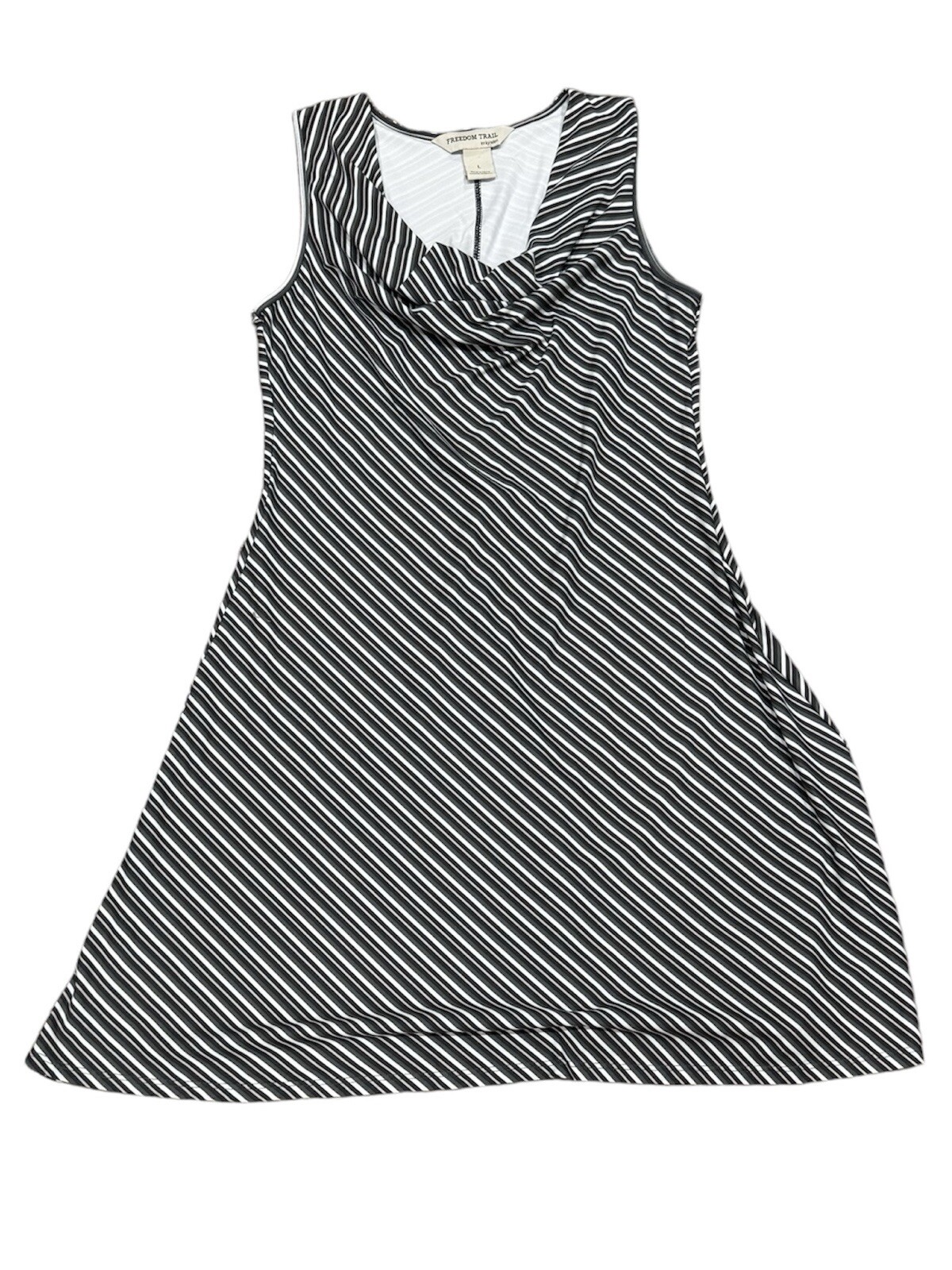Freedom Trail by Kyodan Sport Active Striped Dress Women’s Sz Large Cowl Neck