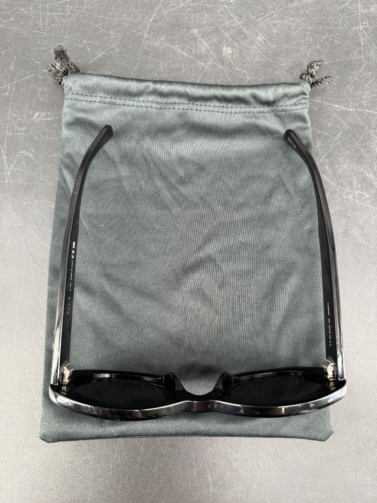 Authentic Celine CL40194U 01A 52mm Oval Black Sunglasses Grey Lens Only