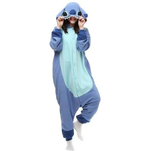 Cartoon Sleepwear Pajamas Party Costume Animal Stitch Xmas Cosplay Adults