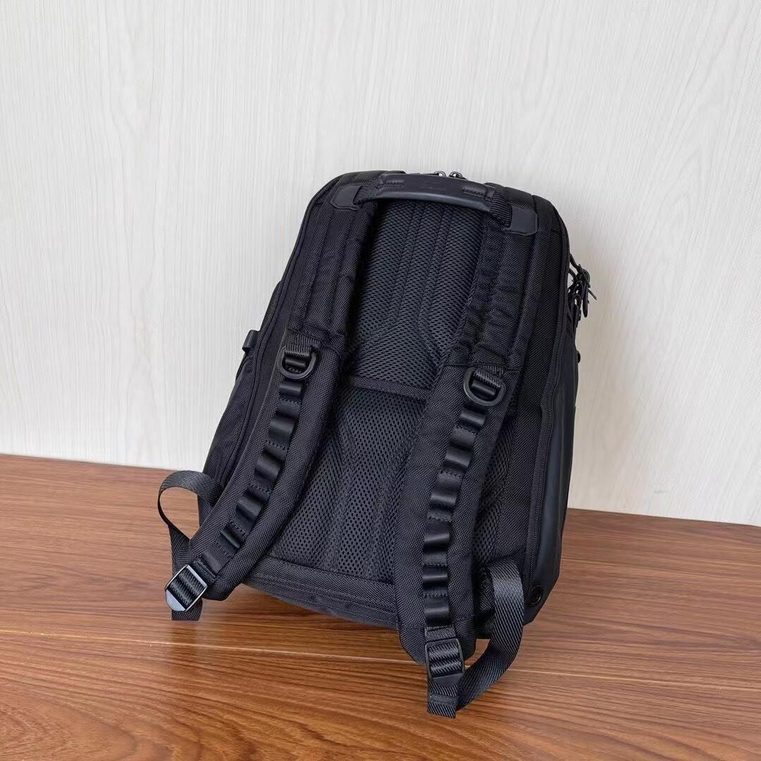 TUMI ALPHA BRAVO SEARCH 232789D Black Backpack Nylon Leather High Function NEW
