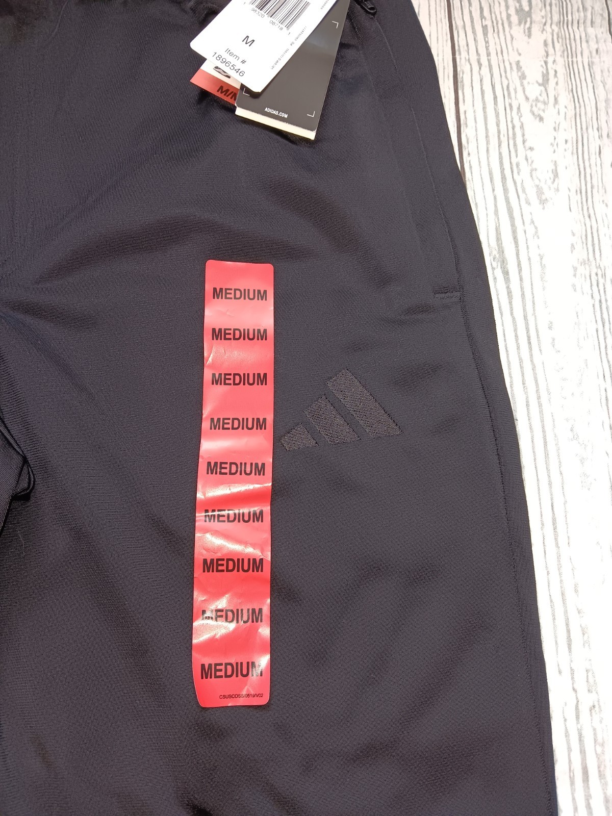 NWT Adidas Men’s Track Pant Tricot Ankle Zip Recycled Polyester Black KD3638 M
