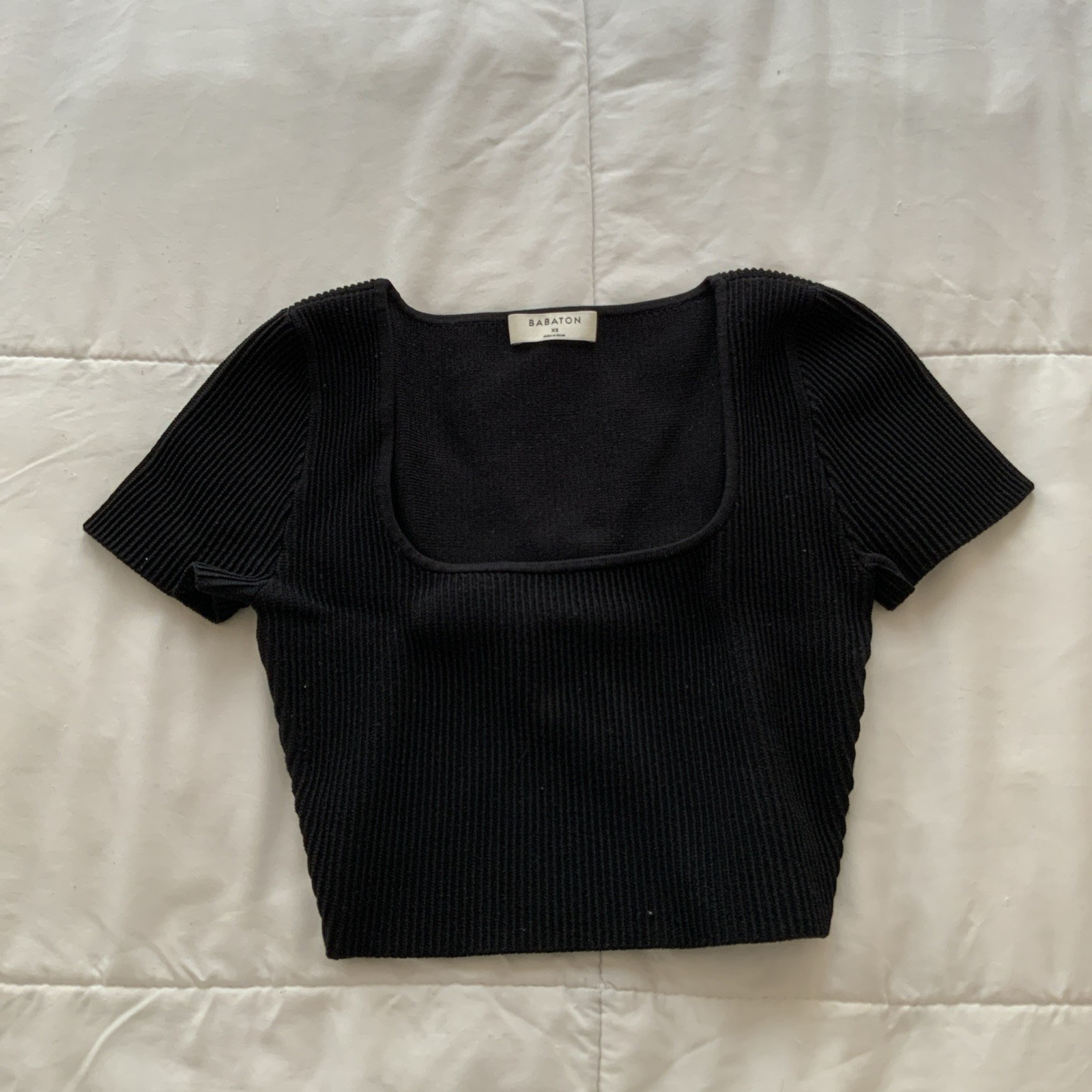 babaton aritzia wilfred black top