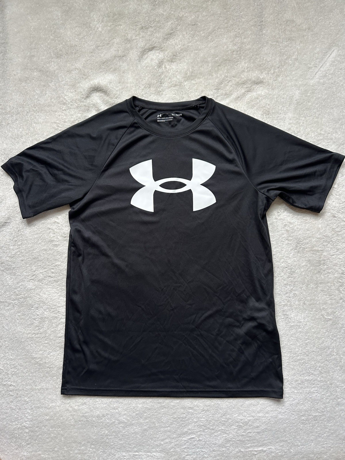 Under Armour black tech shirt Size kids XL #athleisure