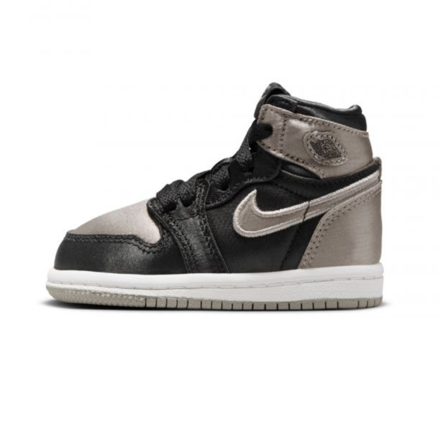 Nike TD Air Jordan 1 Retro High OG Satin Shadow Black/Grey FD5305-010 i
